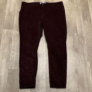 Womens Old Navy Rockstar Corduroy‎ Super Skinny Mid Rise Stretch Pants